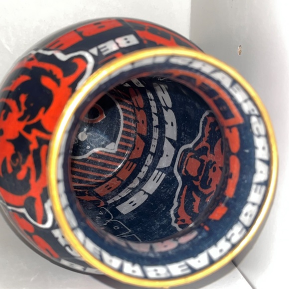 Handmade Chicago Bears Decorative Vase | One-of-a-Kind Fan Art Piece - Picture 8 of 8